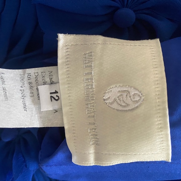 Prom dress Watters bridesmaid dress, Full Length Dress, Cobalt Blue Size 12 Used - Picture 8 of 9